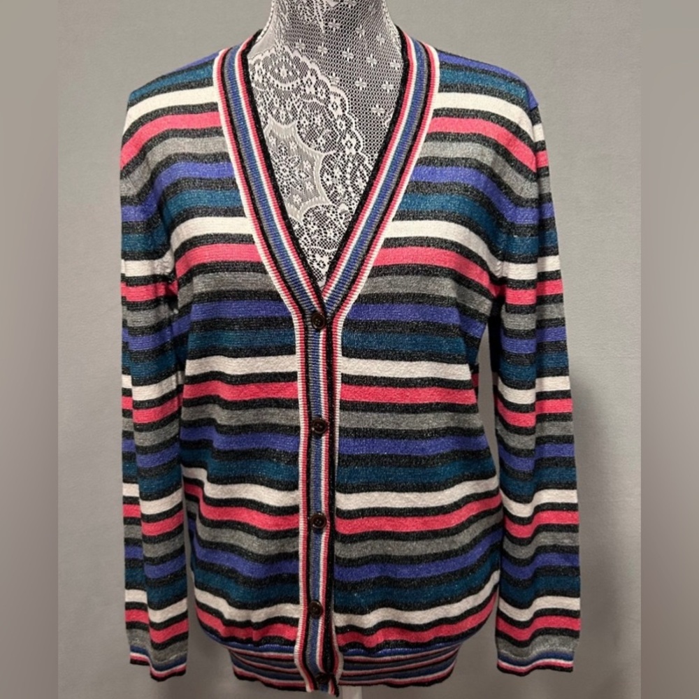 One grey day merino wool cashmere cardigan blend women’s small‎ button down
